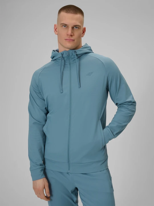 Zdjęcie produktu 4F Bluza treningowa regular szybkoschnąca męska - granatowa M