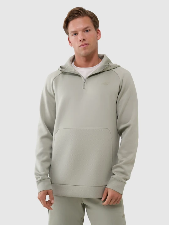 Zdjęcie produktu 4F Bluza treningowa regular szybkoschnąca męska - khaki S zielony