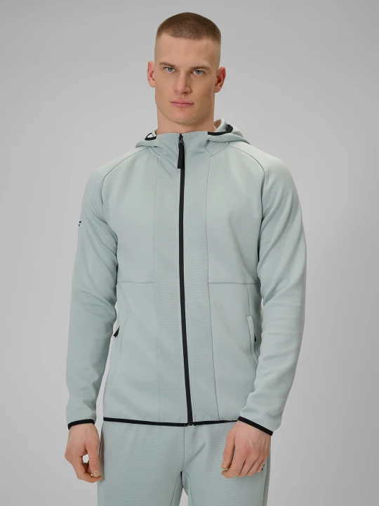 Zdjęcie produktu 4F Bluza treningowa regular szybkoschnąca męska - miętowa M Turkusowy
