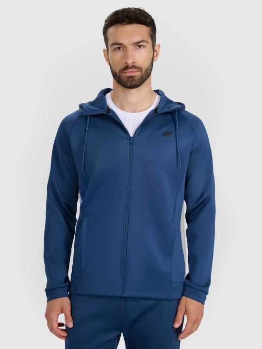 Zdjęcie produktu 4F Bluza treningowa regular szybkoschnąca męska - niebieska 3XL Granatowy