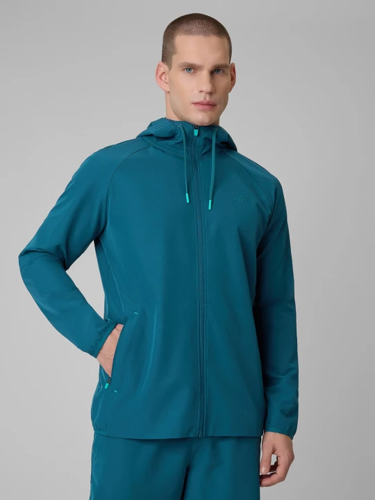Zdjęcie produktu 4F Bluza treningowa regular z kapturem męska - granatowa XL