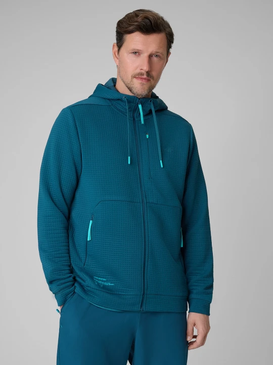 Zdjęcie produktu 4F Bluza treningowa regular z kapturem męska - granatowa XXL