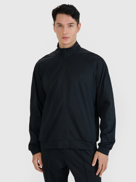 Zdjęcie produktu 4F Bluza treningowa rozpinana bez kaptura męska - czarna S