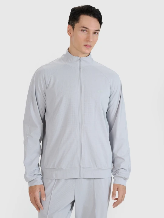 Zdjęcie produktu 4F Bluza treningowa rozpinana bez kaptura męska - szara XL