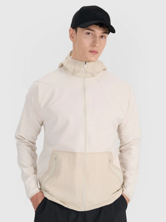 Zdjęcie produktu 4F Bluza treningowa rozpinana z kapturem męska 4F x Robert Lewandowski - biała S