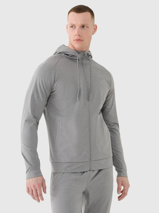 Zdjęcie produktu 4F Bluza treningowa szybkoschnąca męska - szara XL