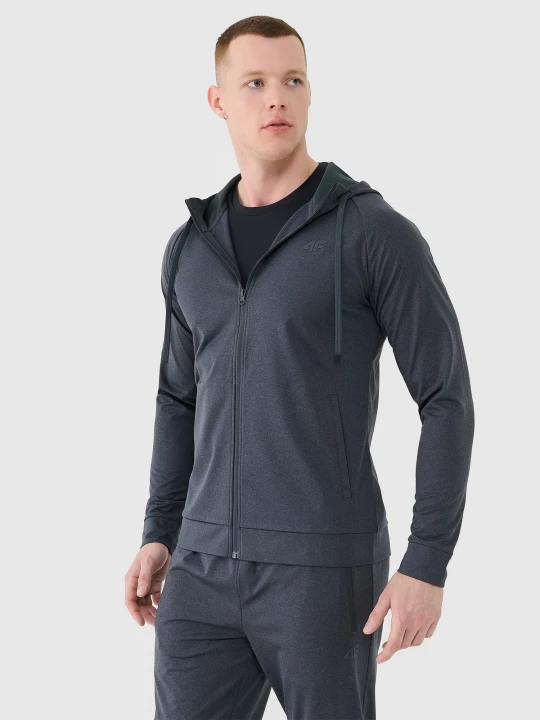 Zdjęcie produktu 4F Bluza treningowa szybkoschnąca męska - szara XL