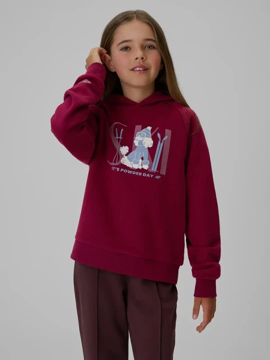 Zdjęcie produktu 4F Bluza w kolorze bordowym rozmiar: 122