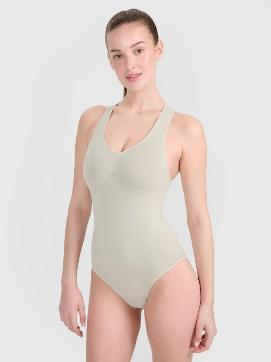 Zdjęcie produktu 4F Body treningowe szybkoschnące damskie - beżowe XS / S