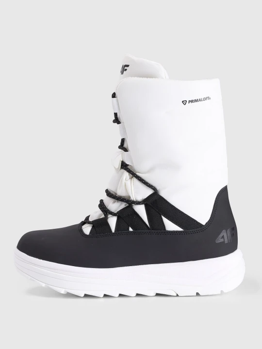 Zdjęcie produktu 4F Buty zimowe śniegowce INUA z ociepliną Primaloft damskie - białe 40