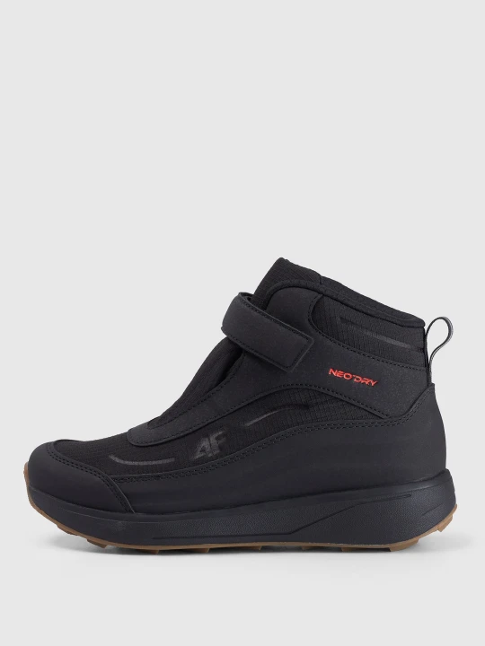 Zdjęcie produktu 4F Buty zimowe śniegowce z izolacją Primaloft chłopięce - czarne 35