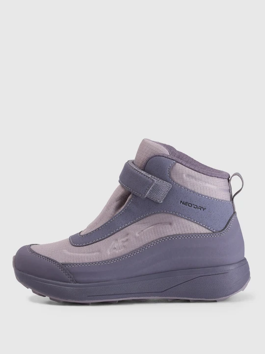Zdjęcie produktu 4F Buty zimowe śniegowce z izolacją Primaloft dziewczęce - fioletowe 32