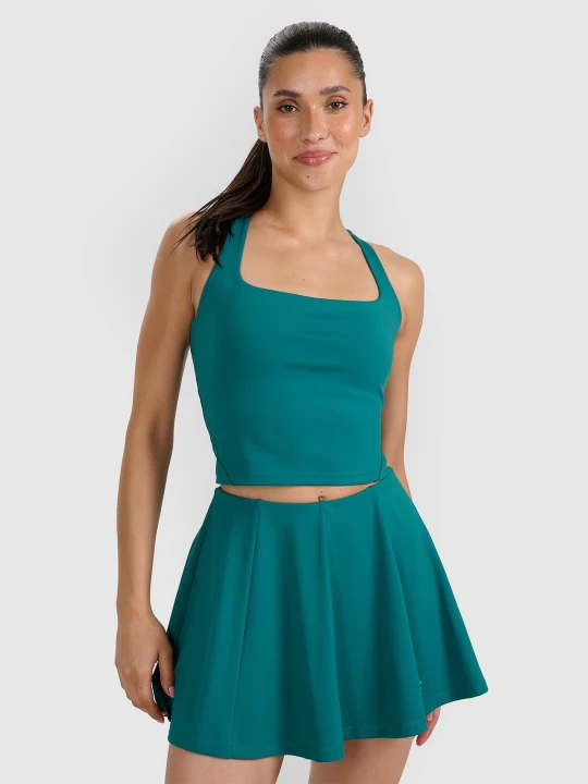 Zdjęcie produktu 4F Crop-top tenisowy szybkoschnący damski - zielony XL