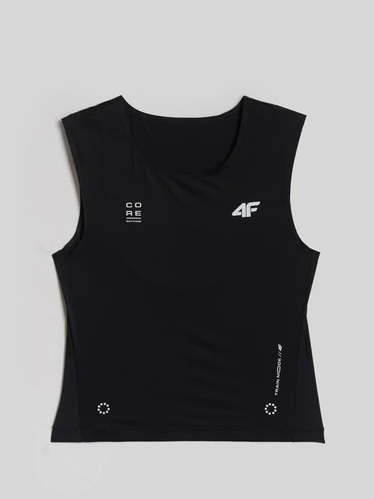 Zdjęcie produktu 4F Crop top treningowy szybkoschnący damski - czarny M