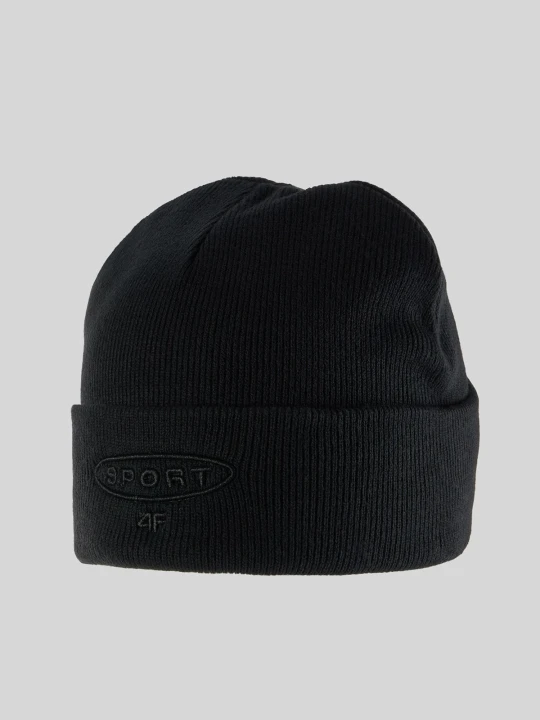 Zdjęcie produktu 4F Czapka beanie chłopięca - czarna Uniwersalny