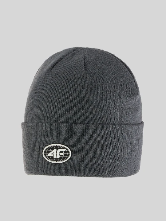 Zdjęcie produktu 4F Czapka beanie chłopięca - szara Uniwersalny