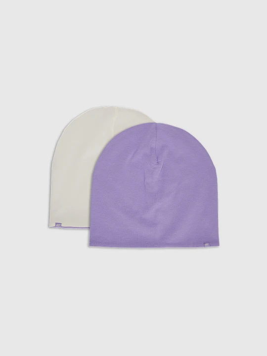 Zdjęcie produktu 4F Czapka beanie dwustronna dziecięca - fioletowa Uniwersalny