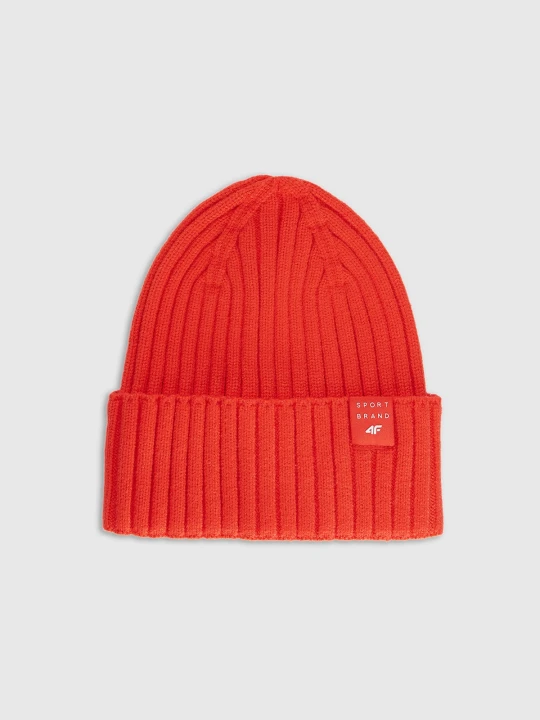 Zdjęcie produktu 4F Czapka beanie dziecięca - czerwona Uniwersalny