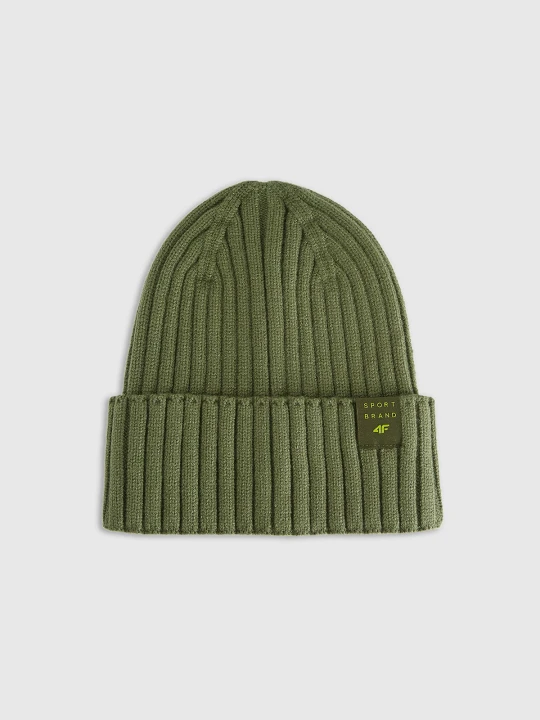 Zdjęcie produktu 4F Czapka beanie dziecięca - khaki Uniwersalny zielony