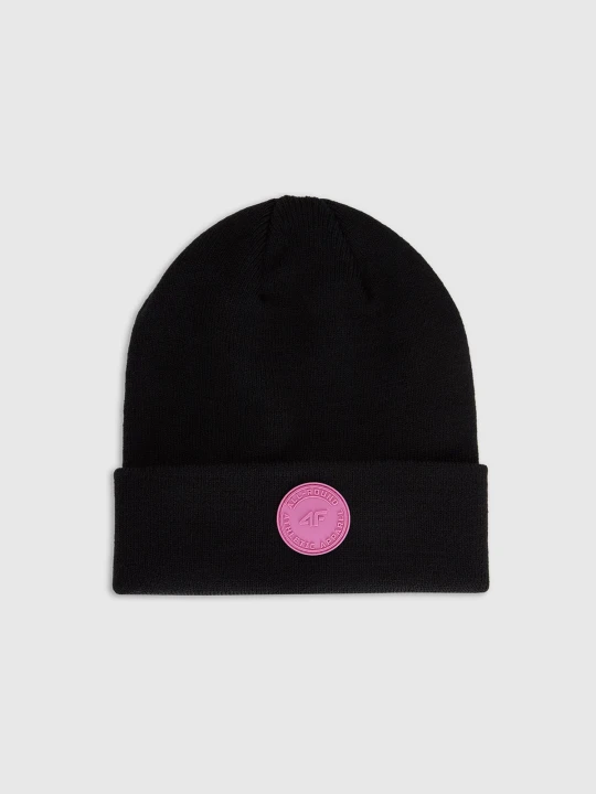 Zdjęcie produktu 4F Czapka beanie dziewczęca - czarna Uniwersalny