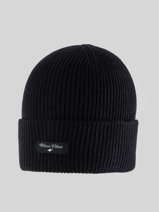 Zdjęcie produktu 4F Czapka beanie dziewczęca - czarna Uniwersalny