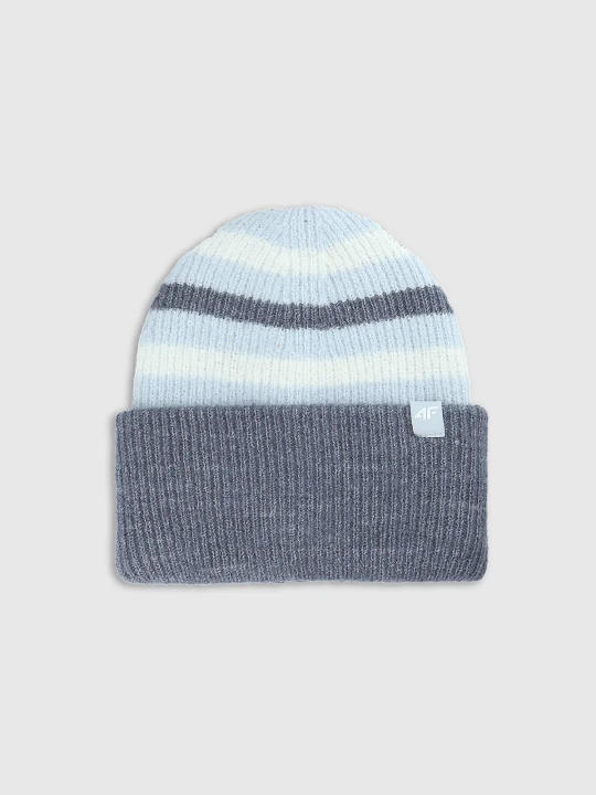 Zdjęcie produktu 4F Czapka beanie dziewczęca - niebieska Uniwersalny