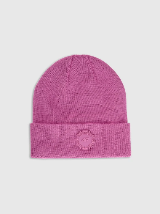 Zdjęcie produktu 4F Czapka beanie dziewczęca - różowa Uniwersalny