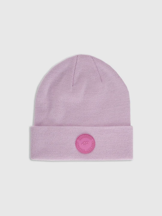 Zdjęcie produktu 4F Czapka beanie dziewczęca - różowa Uniwersalny