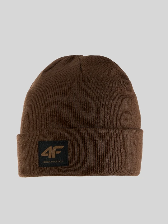 Zdjęcie produktu 4F Czapka beanie męska - brązowa Uniwersalny