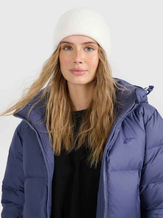 Zdjęcie produktu 4F Czapka beanie uniseks - biała Uniwersalny