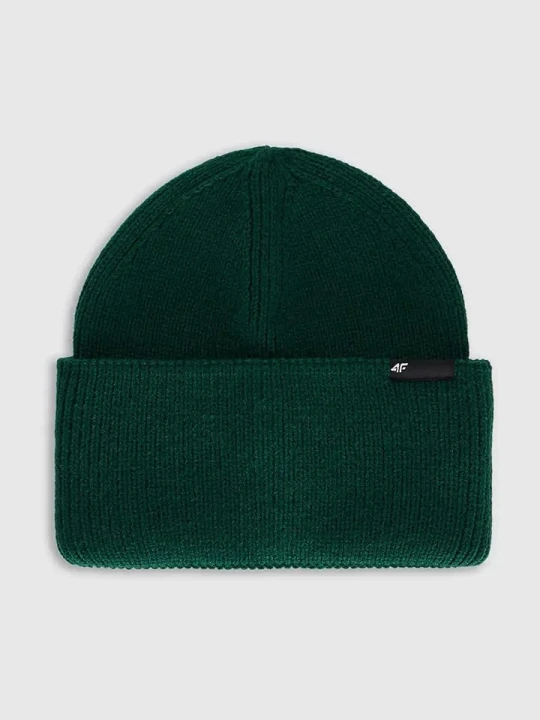 Zdjęcie produktu 4F Czapka beanie w kolorze ciemnozielonym rozmiar: onesize