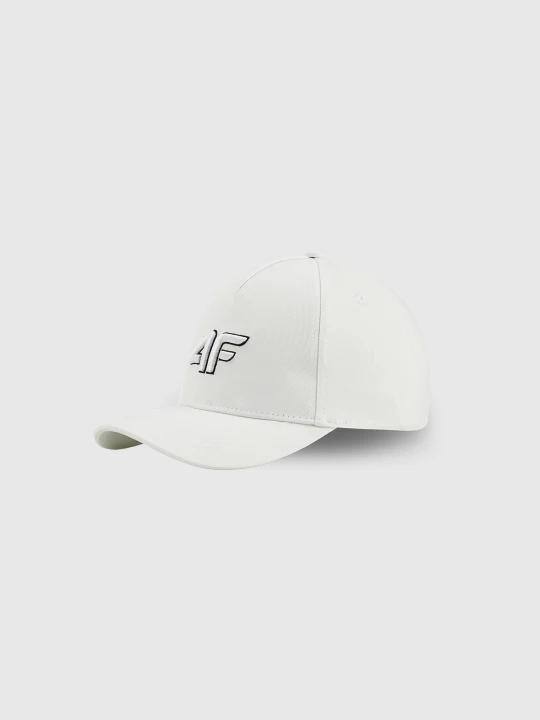 Zdjęcie produktu 4F Czapka z daszkiem snapback dziecięca - biała MT