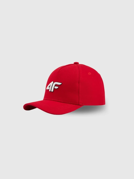 Zdjęcie produktu 4F Czapka z daszkiem snapback dziecięca - czerwona MT
