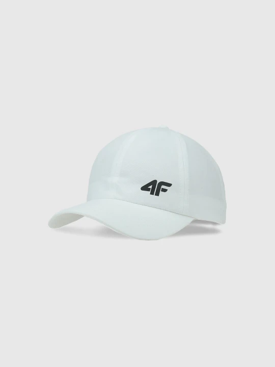 Zdjęcie produktu 4F Czapka z daszkiem strapback dziecięca - biała Uniwersalny