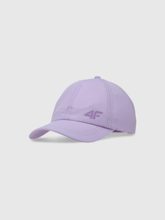 Zdjęcie produktu 4F Czapka z daszkiem strapback dziecięca - fioletowa Uniwersalny