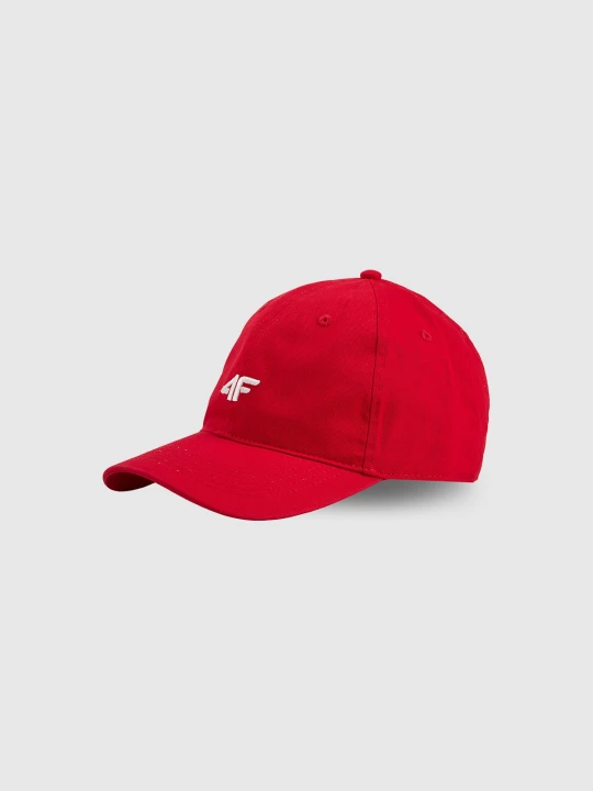 Zdjęcie produktu 4F Czapka z daszkiem strapback uniseks - czerwona XS / S (56cm)