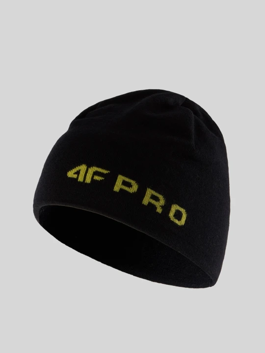 Zdjęcie produktu 4F Czapka z wełny merino uniseks - czarna Uniwersalny