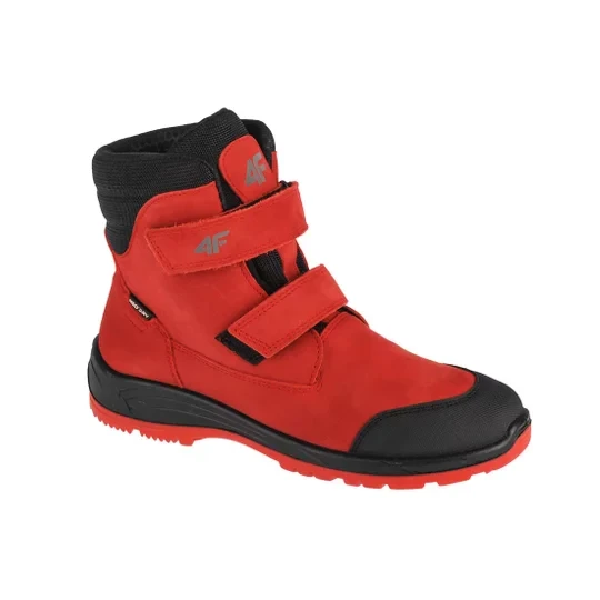Zdjęcie produktu 4F Junior Trek HJZ21-JOBMW250-62S, Dla chłopca, Czerwone, buty trekkingowe, nubuk, rozmiar: 30