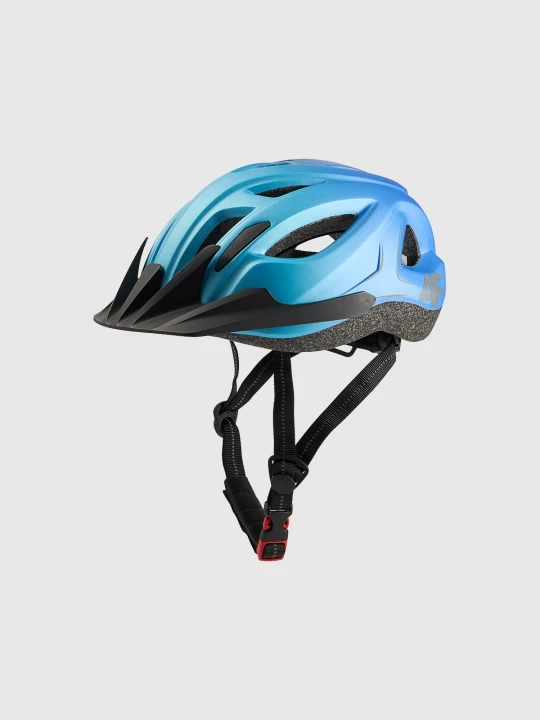 Zdjęcie produktu 4F Kask rowerowy z odpinanym daszkiem dziecięcy - niebieski XS-S (48-52CM)