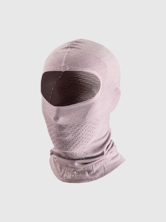 Zdjęcie produktu 4F Kominiarka z wełną merino uniseks - fioletowa S / M