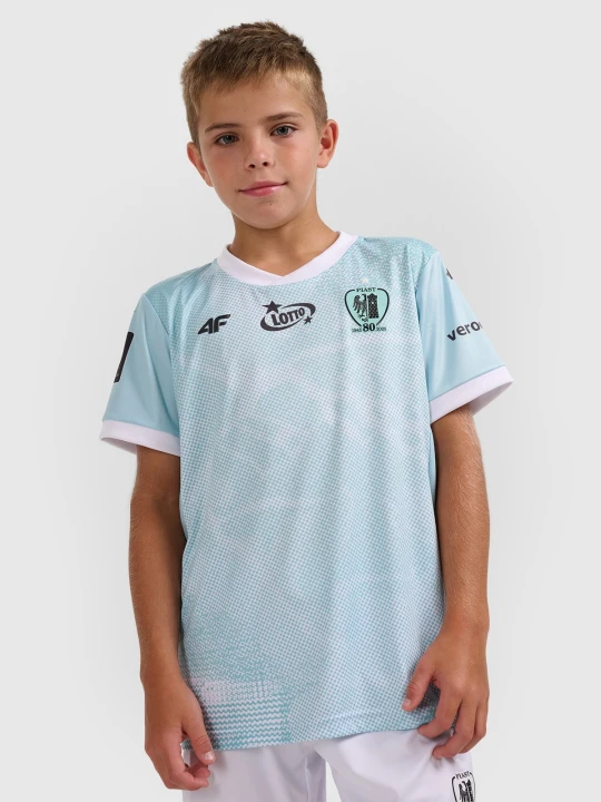 Zdjęcie produktu 4F Koszulka klubowa wyjazdowa z sezonu 2025 / 26 dziecięca 4F x Piast Gliwice - multikolor 158 / 164 (12-14 lat)