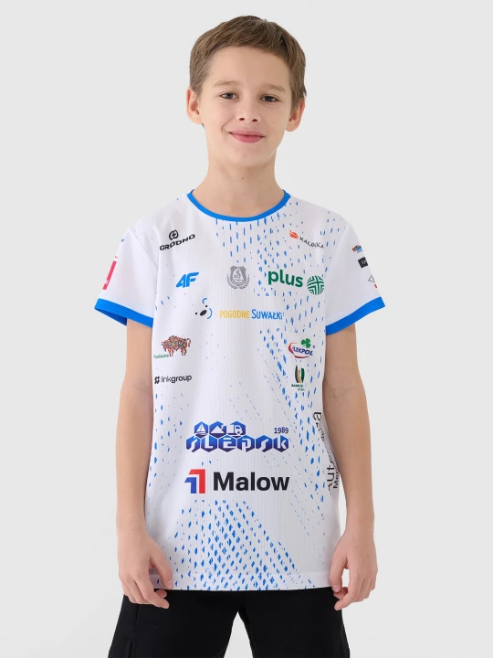 Zdjęcie produktu 4F Koszulka meczowa replika domowa z sezonu 2024 / 2025 dziecięca 4F x Ślepsk Malow Suwałki - multikolor 134 / 140 (8-10 lat)