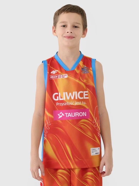 Zdjęcie produktu 4F Koszulka meczowa replika domowa z sezonu 2024 / 25 dziecięca 4F x GTK Gliwice - multikolor 122 / 128 (6-8 lat)