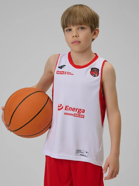 Zdjęcie produktu 4F Koszulka meczowa replika domowa z sezonu 2024 / 25 dziecięca 4F x MMKS Katarzynki Toruń - multikolor 110 / 116