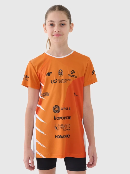 Zdjęcie produktu 4F Koszulka meczowa replika domowa z sezonu 2024/25 dziecięca 4F x UNI OPOLE - multikolor 146/152 (10-12 lat)