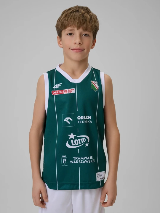 Zdjęcie produktu 4F Koszulka meczowa replika domowa z sezonu 2025 / 26 dziecięca 4F x Legia Warszawa - zielona 98 / 104
