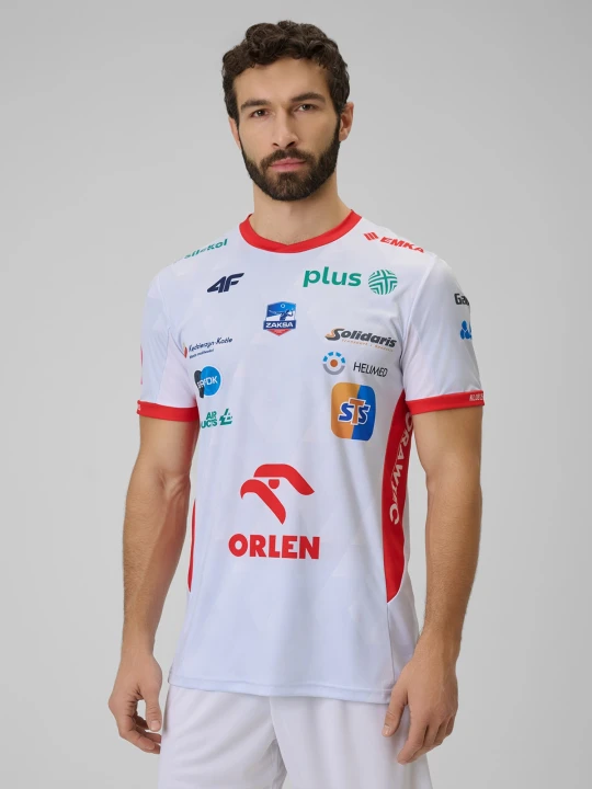 Zdjęcie produktu 4F Koszulka meczowa replika domowa z sezonu 2025 / 26 męska 4F x ZAKSA Kędzierzyn-Koźle - biała M