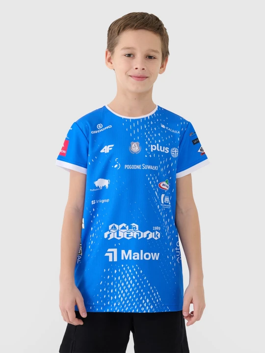 Zdjęcie produktu 4F Koszulka meczowa replika wyjazdowa z sezonu 2024 / 2025 dziecięca 4F x Ślepsk Malow Suwałki - multikolor 146 / 152 (10-12 lat)