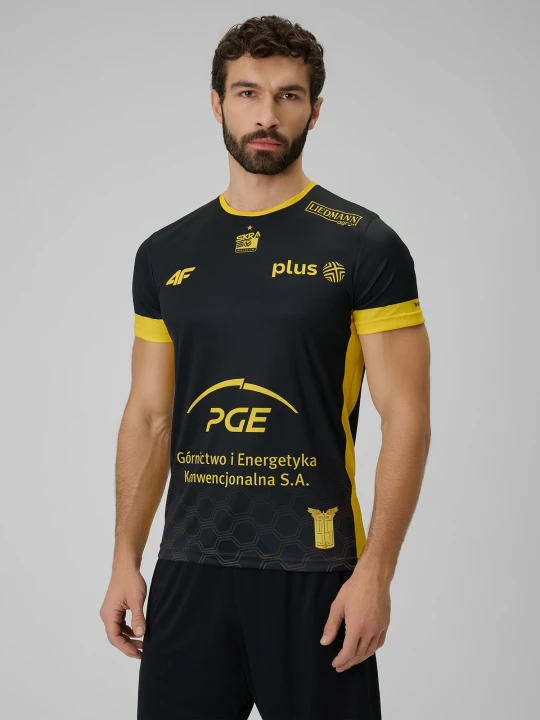 Zdjęcie produktu 4F Koszulka meczowa replika wyjazdowa z sezonu 2025 / 26 męska 4F x Skra Bełchatów - czarna M
