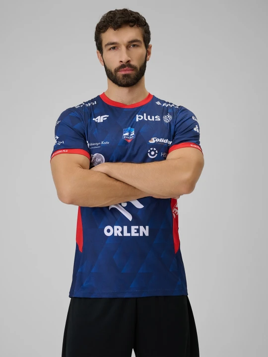 Zdjęcie produktu 4F Koszulka meczowa replika wyjazdowa z sezonu 2025 / 26 męska 4F x ZAKSA Kędzierzyn-Koźle - granatowa XS